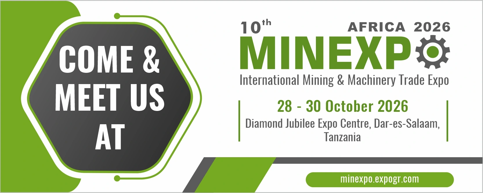 MINEXPO Tanzania 2026, 28–30 October at Diamond Jubilee Expo Centre, Dar es Salaam, Tanzania